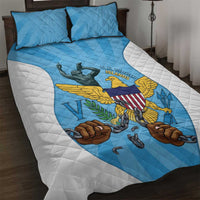 US Virgin Islands Quilt Bed Set Emancipation Proud Freedom Statue