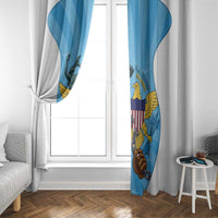 US Virgin Islands Window Curtain Emancipation Proud Freedom Statue