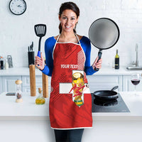 Switzerland Football Custom Apron Go Nati Swiss Alps Grunge Style