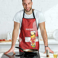 Switzerland Football Custom Apron Go Nati Swiss Alps Grunge Style