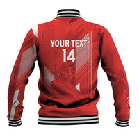 Switzerland Football Custom Baseball Jacket Go Nati Swiss Alps Grunge Style