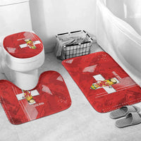 Switzerland Football Custom Bathroom Set Go Nati Swiss Alps Grunge Style