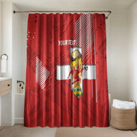 Switzerland Football Custom Bathroom Set Go Nati Swiss Alps Grunge Style