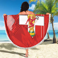 Switzerland Football Custom Beach Blanket Go Nati Swiss Alps Grunge Style