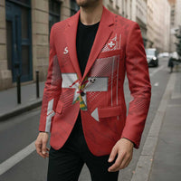Switzerland Football Custom Blazer Go Nati Swiss Alps Grunge Style