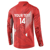 Switzerland Football Custom Button Sweatshirt Go Nati Swiss Alps Grunge Style