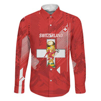 Switzerland Football Custom Family Matching Summer Maxi Dress and Hawaiian Shirt Go Nati Swiss Alps Grunge Style