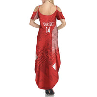 Switzerland Football Custom Family Matching Summer Maxi Dress and Hawaiian Shirt Go Nati Swiss Alps Grunge Style