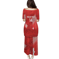 Switzerland Football Custom Puletasi Go Nati Swiss Alps Grunge Style