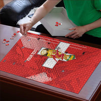 Switzerland Football Custom Puzzle Go Nati Swiss Alps Grunge Style