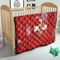 Switzerland Football Custom Quilt Go Nati Swiss Alps Grunge Style