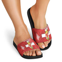 Switzerland Football Custom Slide Sandals Go Nati Swiss Alps Grunge Style