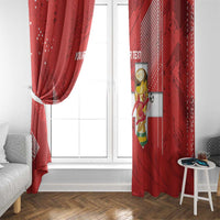 Switzerland Football Custom Window Curtain Go Nati Swiss Alps Grunge Style