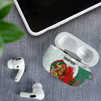 Mexico Football Custom AirPods Case El Tri Aztec Calendar Brush Style