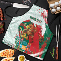 Mexico Football Custom Apron El Tri Aztec Calendar Brush Style