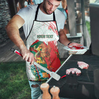 Mexico Football Custom Apron El Tri Aztec Calendar Brush Style