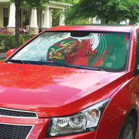 Mexico Football Custom Auto Sun Shade El Tri Aztec Calendar Brush Style
