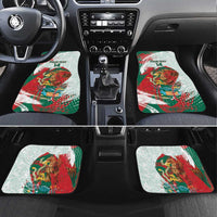 Mexico Football Custom Car Mats El Tri Aztec Calendar Brush Style
