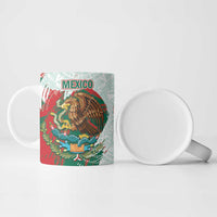 Mexico Football Custom Ceramic Mug El Tri Aztec Calendar Brush Style