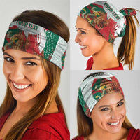 Mexico Football Custom Neck Gaiter El Tri Aztec Calendar Brush Style