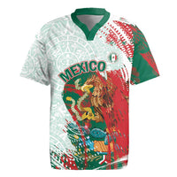 Mexico Football Custom Rugby Jersey El Tri Aztec Calendar Brush Style