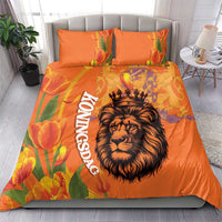 Nederland Fijne Koningsdag Bedding Set Netherlands Lion With Orange Tulips