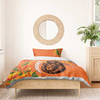 Nederland Fijne Koningsdag Bedding Set Netherlands Lion With Orange Tulips
