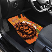 Nederland Fijne Koningsdag Car Mats Netherlands Lion With Orange Tulips