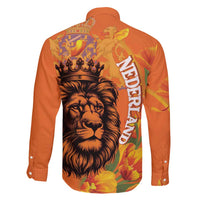 Nederland Fijne Koningsdag Family Matching Puletasi and Hawaiian Shirt Netherlands Lion With Orange Tulips