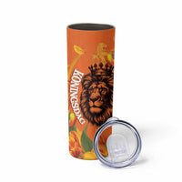 Nederland Fijne Koningsdag Skinny Tumbler Netherlands Lion With Orange Tulips