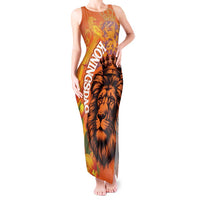 Nederland Fijne Koningsdag Tank Maxi Dress Netherlands Lion With Orange Tulips