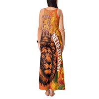 Nederland Fijne Koningsdag Tank Maxi Dress Netherlands Lion With Orange Tulips
