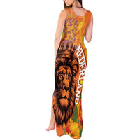 Nederland Fijne Koningsdag Tank Maxi Dress Netherlands Lion With Orange Tulips