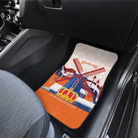 Netherlands King's Day Car Mats Windmill With Nederland Pattern