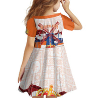 Netherlands King's Day Family Matching Mermaid Dress and Hawaiian Shirt Windmill With Nederland Pattern
