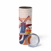 Netherlands King's Day Skinny Tumbler Windmill With Nederland Pattern