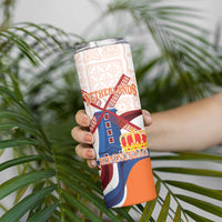 Netherlands King's Day Skinny Tumbler Windmill With Nederland Pattern