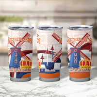 Netherlands King's Day Tumbler Cup Windmill With Nederland Pattern