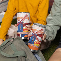 Netherlands King's Day Tumbler Cup Windmill With Nederland Pattern