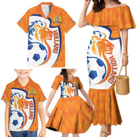 Custom Netherlands Football Family Matching Mermaid Dress and Hawaiian Shirt 2025 Go Champions Holland