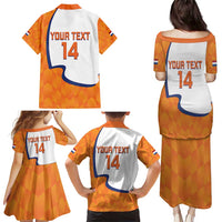 Custom Netherlands Football Family Matching Puletasi and Hawaiian Shirt 2025 Go Champions Holland