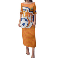 Custom Netherlands Football Family Matching Puletasi and Hawaiian Shirt 2025 Go Champions Holland