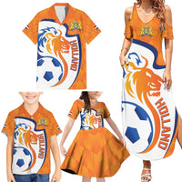 Custom Netherlands Football Family Matching Summer Maxi Dress and Hawaiian Shirt 2025 Go Champions Holland