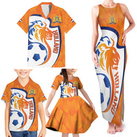 Custom Netherlands Football Family Matching Tank Maxi Dress and Hawaiian Shirt 2025 Go Champions Holland