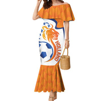 Custom Netherlands Football Mermaid Dress 2025 Go Champions Holland
