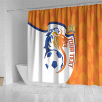 Custom Netherlands Football Shower Curtain 2025 Go Champions Holland