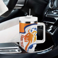 Custom Netherlands Football Tumbler With Handle 2025 Go Champions Holland