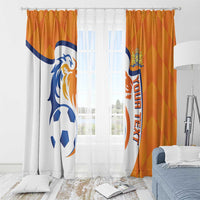 Custom Netherlands Football Window Curtain 2025 Go Champions Holland
