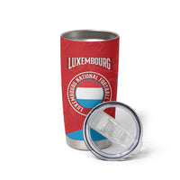 Custom Luxembourg Football Tumbler Cup Allez Les Lions Rouges