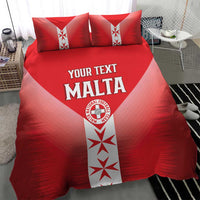 Custom Malta Football Bedding Set Maltese Cross Sporty Style